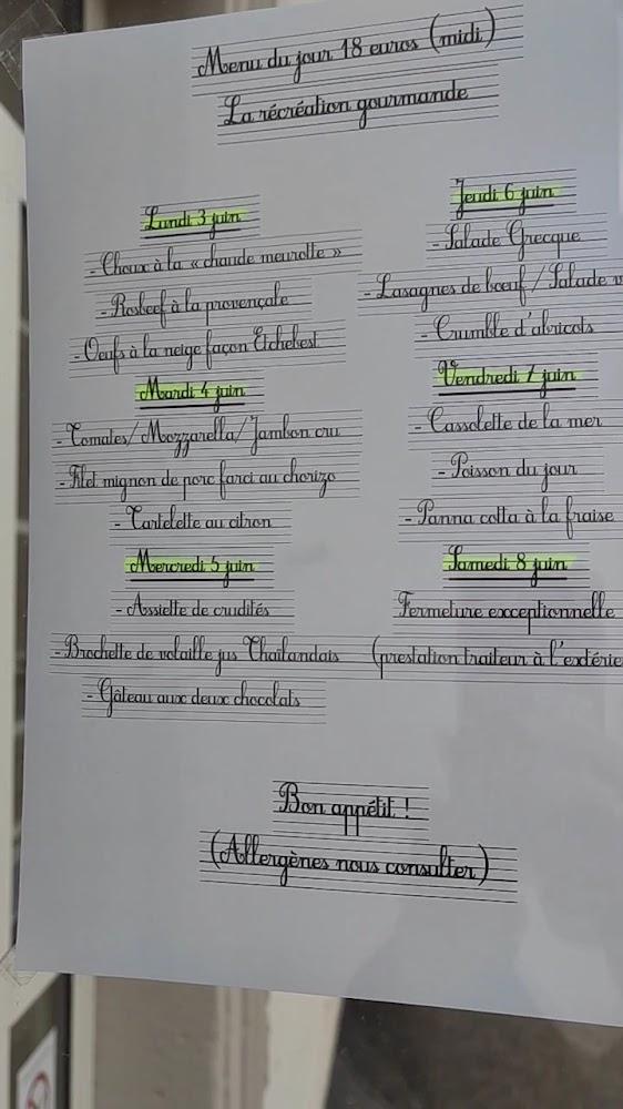 Restaurant L'école - Menu Image 1